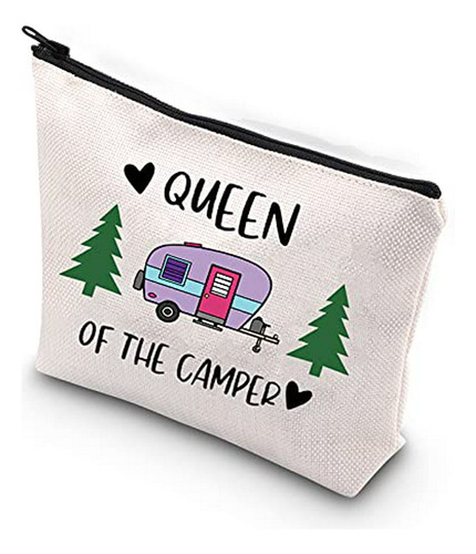 Cosmetiquera - Wcgxko Camping Gift Queen Of Camper Zipper Po