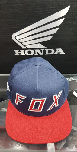 Gorra Fox Head Original Azul Y Roja - Power Bikes