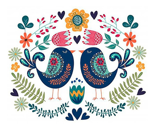 Imagen 6 de 7 de Decoupage Láminas Pájaros Folk
