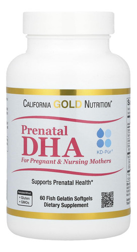 Dha Y Ácidos Grasos Omega-3 Prenatales De California Gold Nu