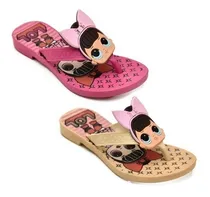 Comprar Kit 2 Par Chinelos Infantil Lol Laço Personagem Chinelo L06