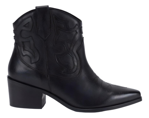 Botin Mujer Cuero Americanino Cexani Black