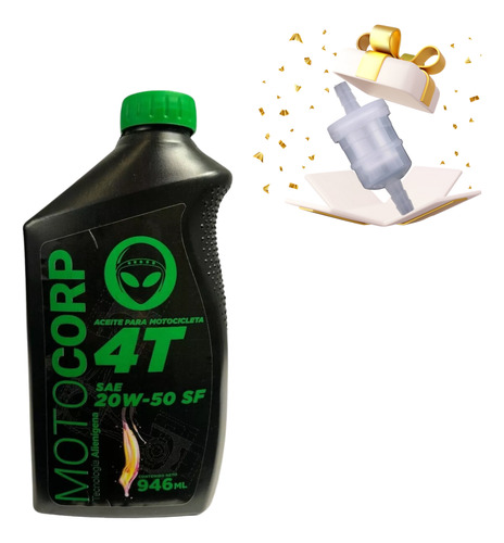 Aceite Mineral Motocorp Sae 20w50 4t Api Sf Moto 4t 946ml