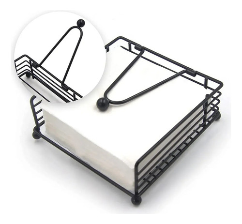 . Servilletero Metálico Porta Servilletas Vintage Mesa