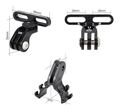 Imagen 5 de 7 de Gub 609 Bicicleta Manillar Soporte Para Cámara Deportiva Cn
