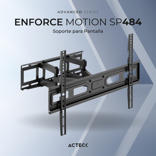 Soporte De Pared Acteck Sp484 Articulado Pantallas 37 - 80 Color Negro