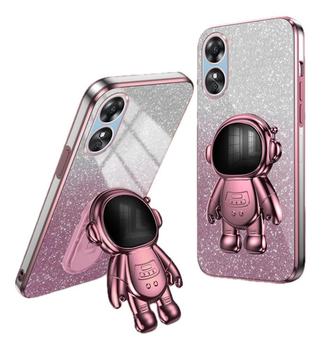 Bling Silicona Funda Case For Oppo + Astronauta Soport