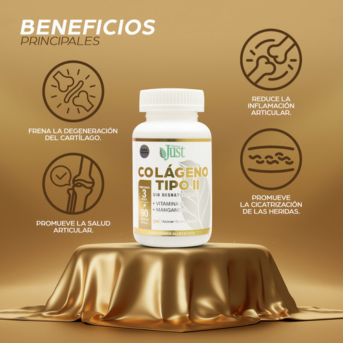 Suplemento En Cápsulas Olnatura® Just For You Colágeno Tipo Ii Sin Desnaturalizar Uc Uc-ii Sabor Natural 90 Un