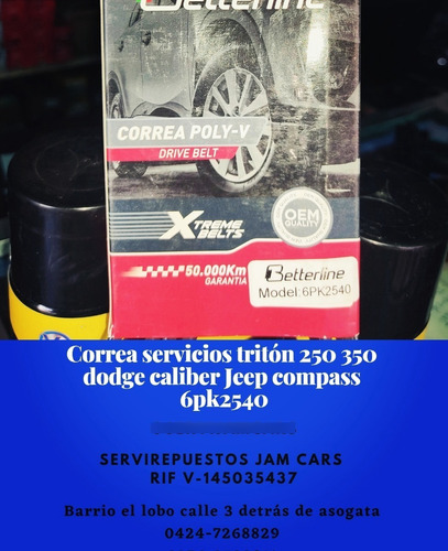 Correa Servicios Triton 250 350 Jeep Compass Dodge Caliber