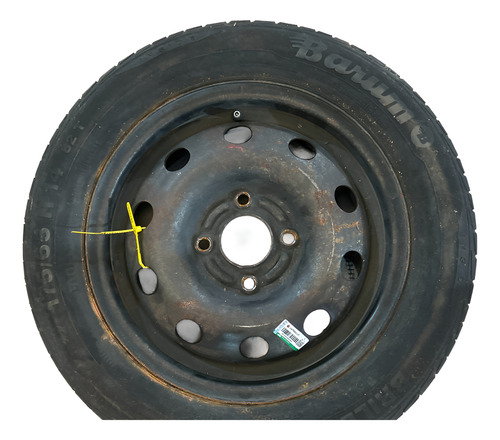Roda De Ferro Com Pneu Aro 14 175/65 Fiesta Sedan 2008 11 (Usado)