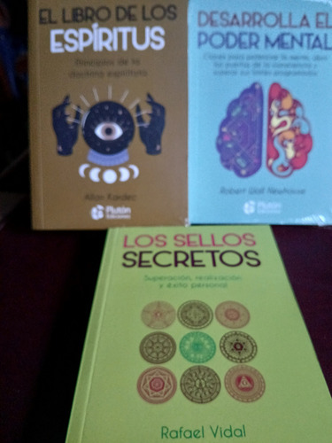 Libro De Espiritus/poder Mental/sellos Secretos.pack 3 Obras