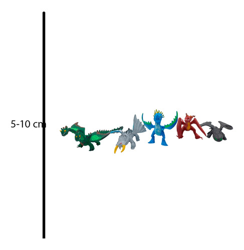 Como Entrenar A Tu Dragon Set Figuras Articulados Chimuelo
