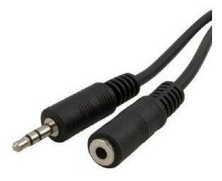 Imagen 1 de 1 de Cable Plug 3.5 Macho Hembra Extension Auxiliar Audio 1,5mts