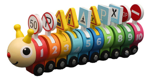 Juego De Vagones De Tren De Madera, Juguetes De Tren