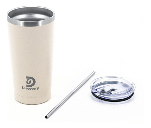 Vaso Térmico Discovery Con Sorbete 600ml 18495 Crema Lisa