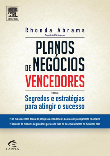Planos de negócios vencedores, de Adams, Rhonda. Editora Catavento Distribuidora de Livros Ltda, capa mole em português, 2011