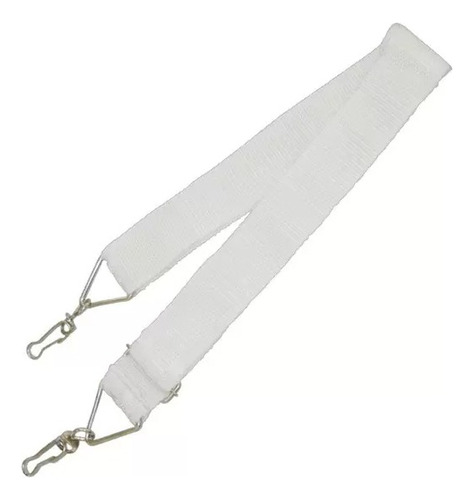 Talabarte Correia 2 Ganchos Branca Spanking Cor Branco Liso