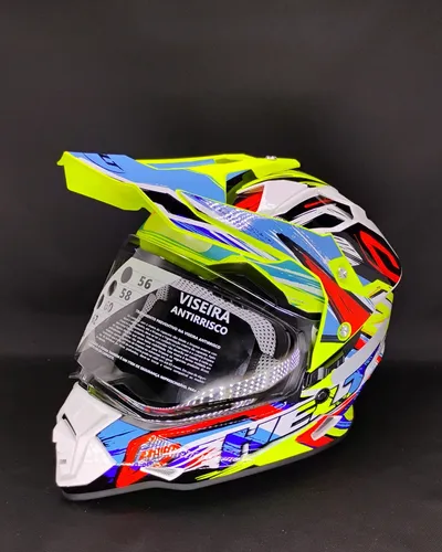 Capacete Helt Cross Vision Glass Prisma Tamanho 62 | MercadoLivre