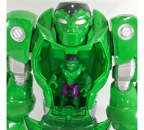 Boneco Marvel Playskool Mega Armadura Hulk Hasbro 2015 (Usado)