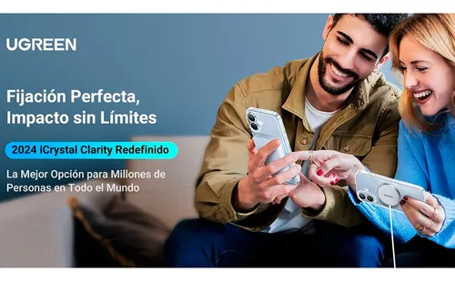 Funda Protectora Magnética Transparente Ugreen 45926 Classy Para iPhone 16 Plus