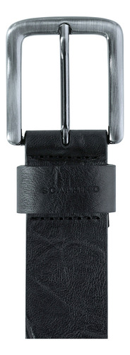 Cinturón Scappino De Piel Casual Hombre Color Negro Talla 32