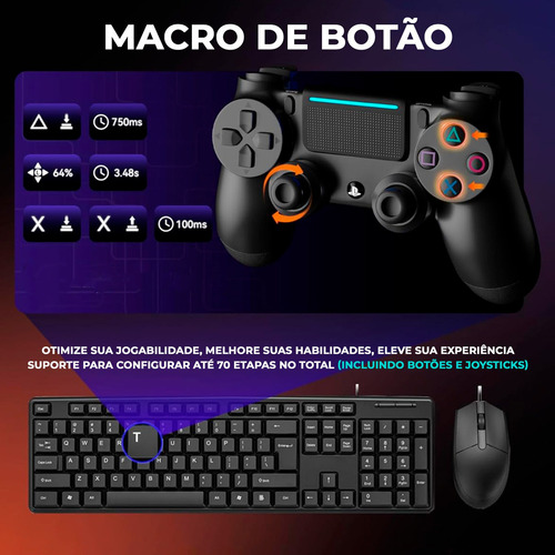 Adaptador Striker Pro Turbo Flex Macro Anti Recoil Ps4/ps3