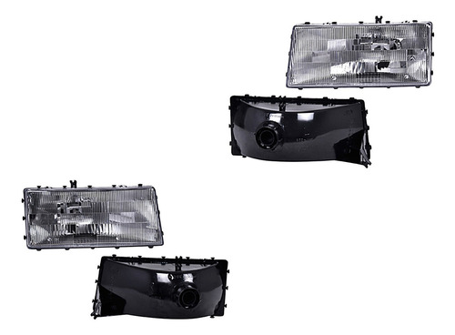 Set Faros Delanteros Depo Chrysler Lebaron 1990 - 1994