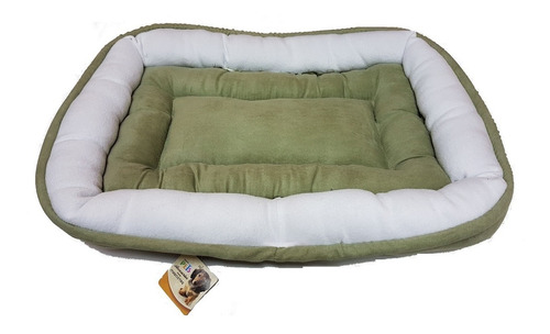 Cama Perro Gato Pistache Mediana Suave 72x50x11 Económica