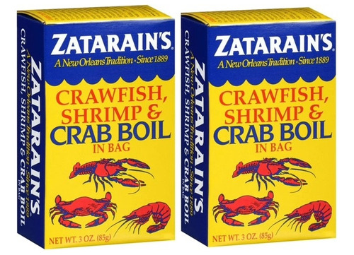 Zatarains Crawfish Shirmp & Crab Boil 2 Cajas De Sazonador