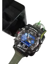 Comprar Reloj Militar Multifunción Smael Verde Hora Dual Fecha Luz