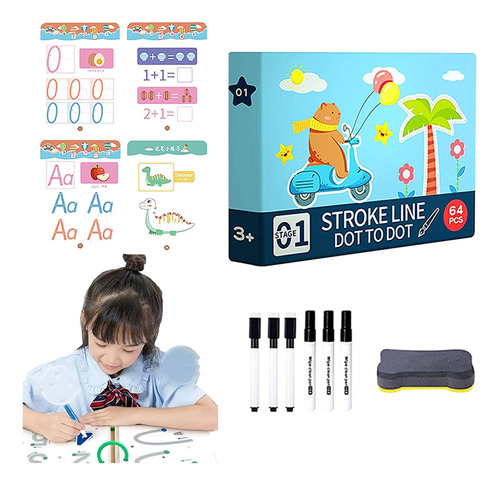 Kit De Educación Temprana Con Cuaderno De Dibujo Infantil Re