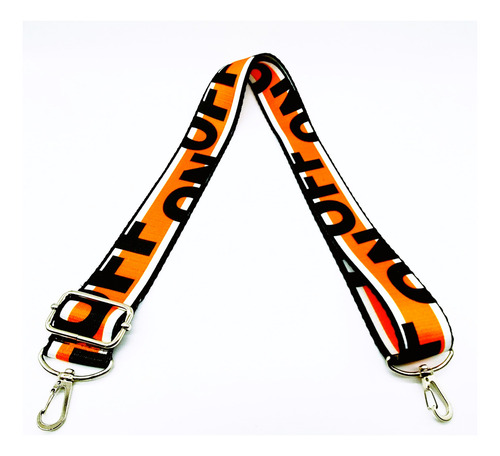 Correa Strap Carteras Regulable Intercambiable Frases On Off Rojo Negro Y Blanco