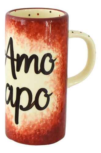 Tarro Alto Ceramica Cerveza Café San Valentin Amor Y Amistad