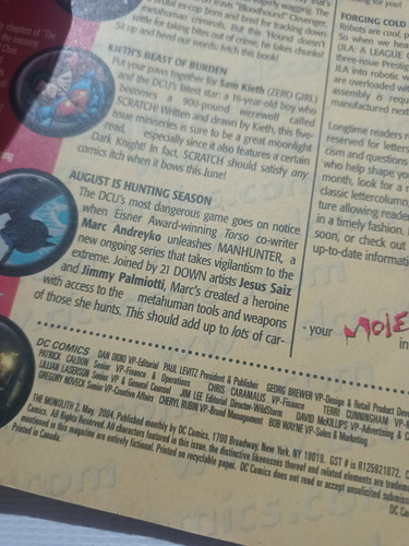 Dc Cómics The Monolith No. 2 En Inglés Año 2004 (Usado)