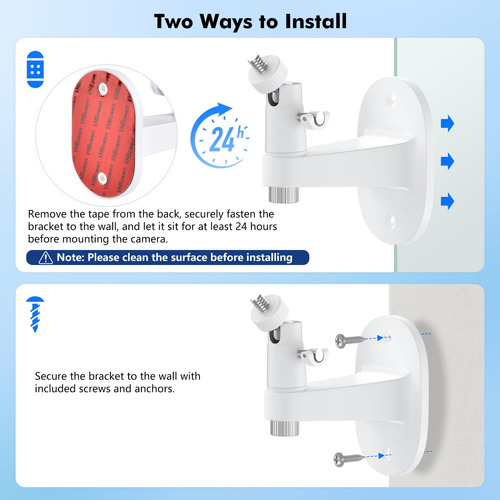 Soporte De Monitor De Bebé 360 Ajustable Para Pared