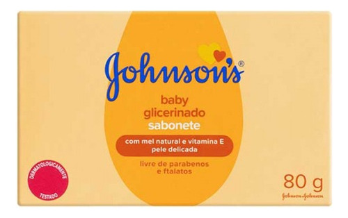 Jabon De Glicerina Bebe Piel Delicada 80g Johnsons