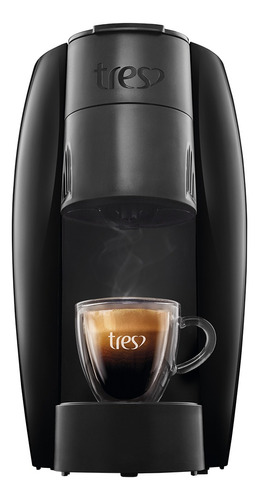 Cafeteira Três Corações  Espresso Lov Preto Brilhante 220v