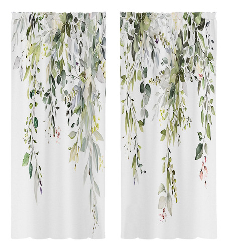 2x Hojas Cortinas De La Ventana Cortinas De De 60cmx150cm