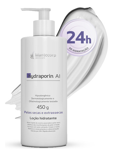  Mantecorp Loção hidratante para corpo Hydraporin AI en dispensador 450g