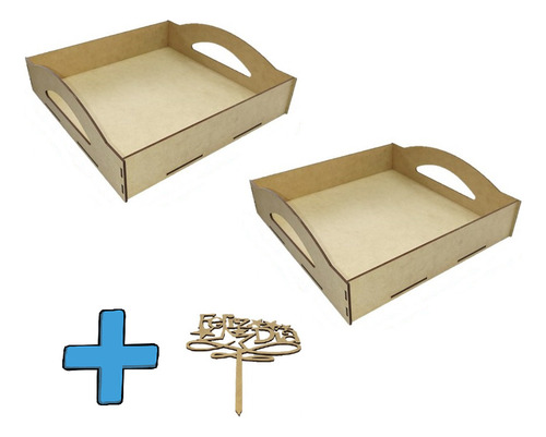 Kit 2 Charola Candy Bar Conos Dulces Postres Mesa De Dulces