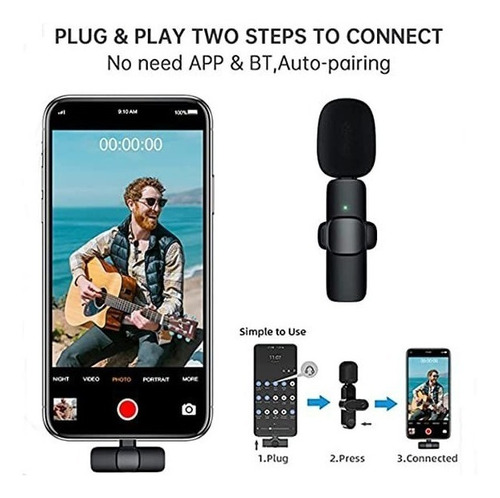 Imagen 5 de 5 de Micrófonos Mini Inalámbricos K8 - K9 Bluetooth Celular