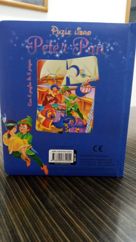 Puzle Libro - Peter Pan - 6 Puzles