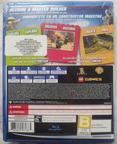 Lego Worlds Para Playstation 4 Original Nuevo (Usado)