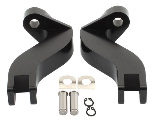 2 Uds Soporte De Clavijas De Pie De De Motocicleta, Negro
