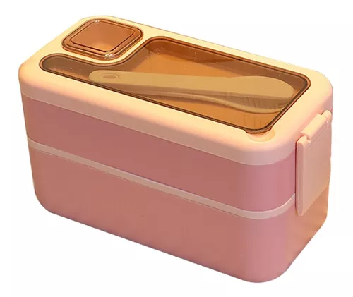 Lonchera Para Niños Adultos Lunch Box De Doble Capa Portátil