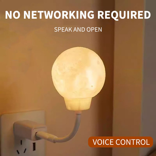 Una Luz Nocturna Inteligente Con Control De Voz Activada Por