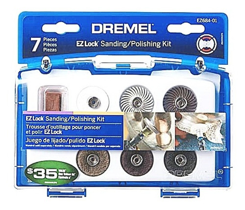  Kit De Lijadora Y Pulido 7pz Dremel