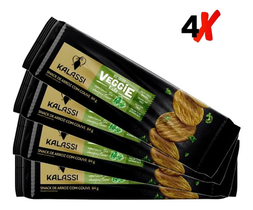 Snack Tai Kalassi Rrice Crackers Veggie Kale 84g (4x)