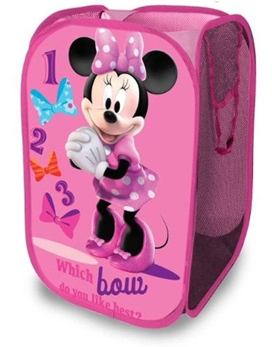 Cesto Emergente De Minnie Mouse De Disney Con Asas De Transp