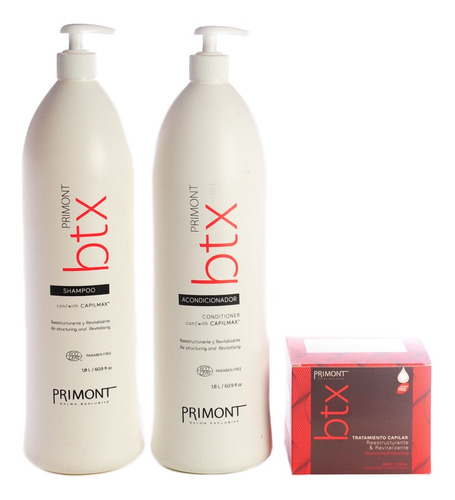 Primont Btx Shampoo + Enjuague 1800ml + Mascara 500gr